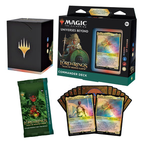 Magic: The Gathering Riders of Rohan deck box keeps 100 sleeved cards organized for quick play.
