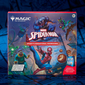 Magic: The Gathering Spider-Man borderless scene cards showcased for immersive play and collection.