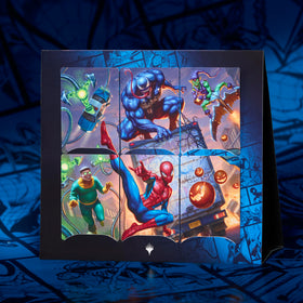 Magic: The Gathering Spider-Man play booster pack 1 reveals new cards for deck creation.