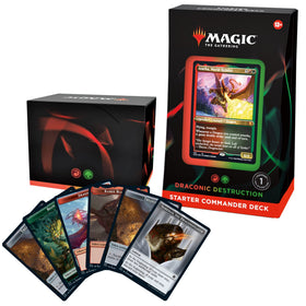 Magic: The Gathering Draconic Destruction starter deck cover art, ready to play out of the box.