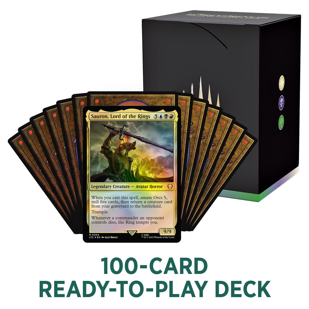 Magic: The Gathering Tales of Middle-earth Collector Booster Sample Pack—rare cards and foil treatments.