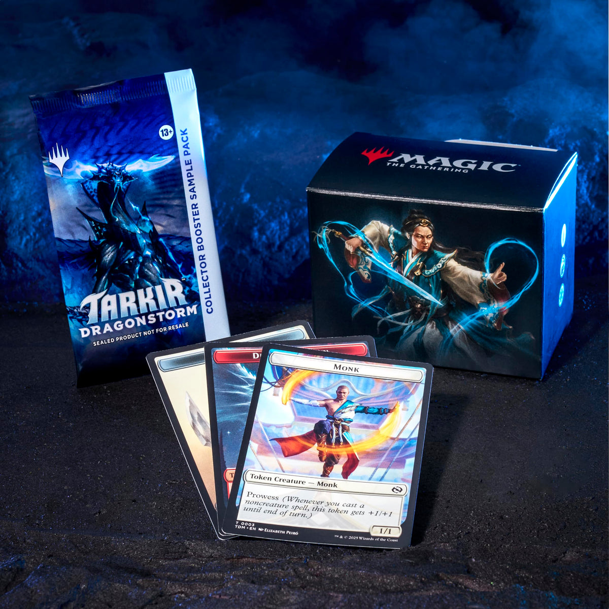 Magic: The Gathering Tarkir Dragonstorm tokens set ready for gameplay