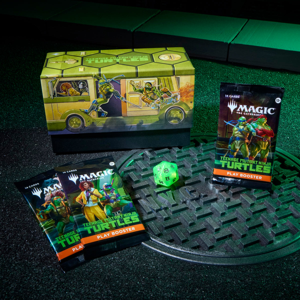 Full-art lands from MTG TMNT bundle bring turtle-themed visuals to decks