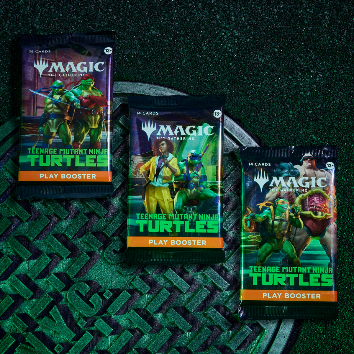 Oversized life counter included with MTG TMNT bundle for easy tracking