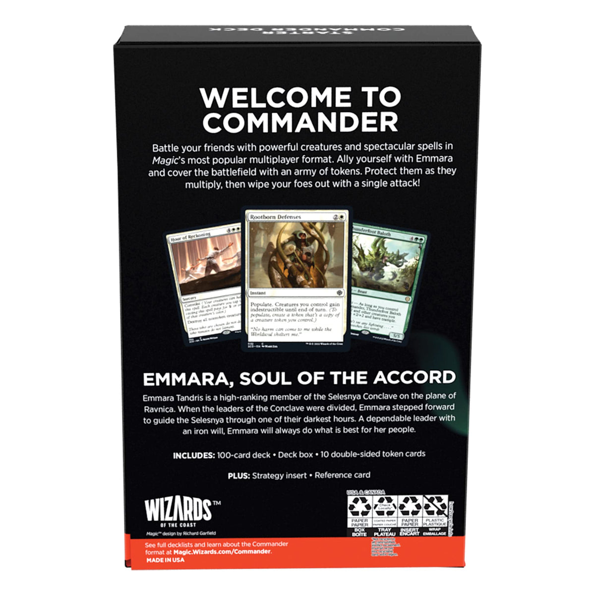 Magic: The Gathering Token Triumph deck box and counters for organized play sessions