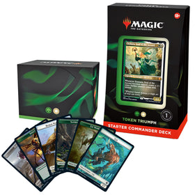 Magic: The Gathering Token Triumph Green-White deck front view for quick-start games