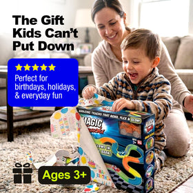 Magic Tracks educational playset encourages creative design and planning