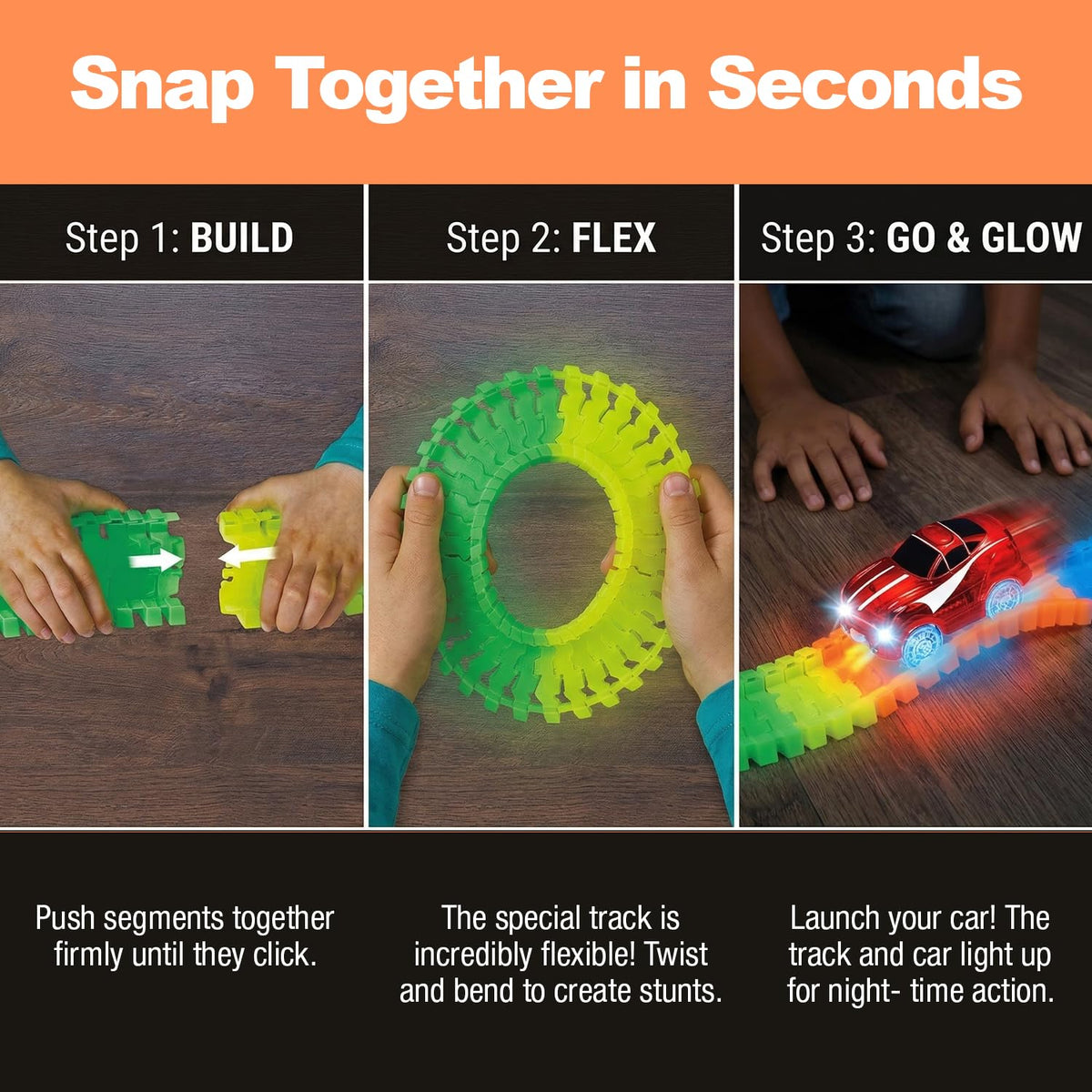 Magic Tracks serpentine technology enables 360-degree track shaping