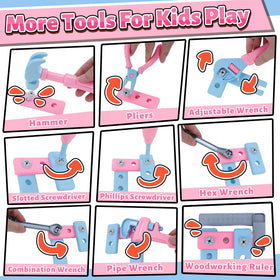 Magic4U adjustable wrench toy boosts role-play engineering and coordination.
