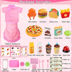 Magic4U diner menu items for kids to simulate ordering and service