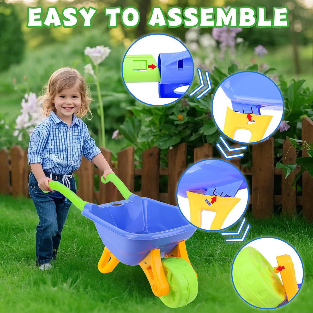 Magic4U kids gardening hoe ideal for breaking ground and loosening soil