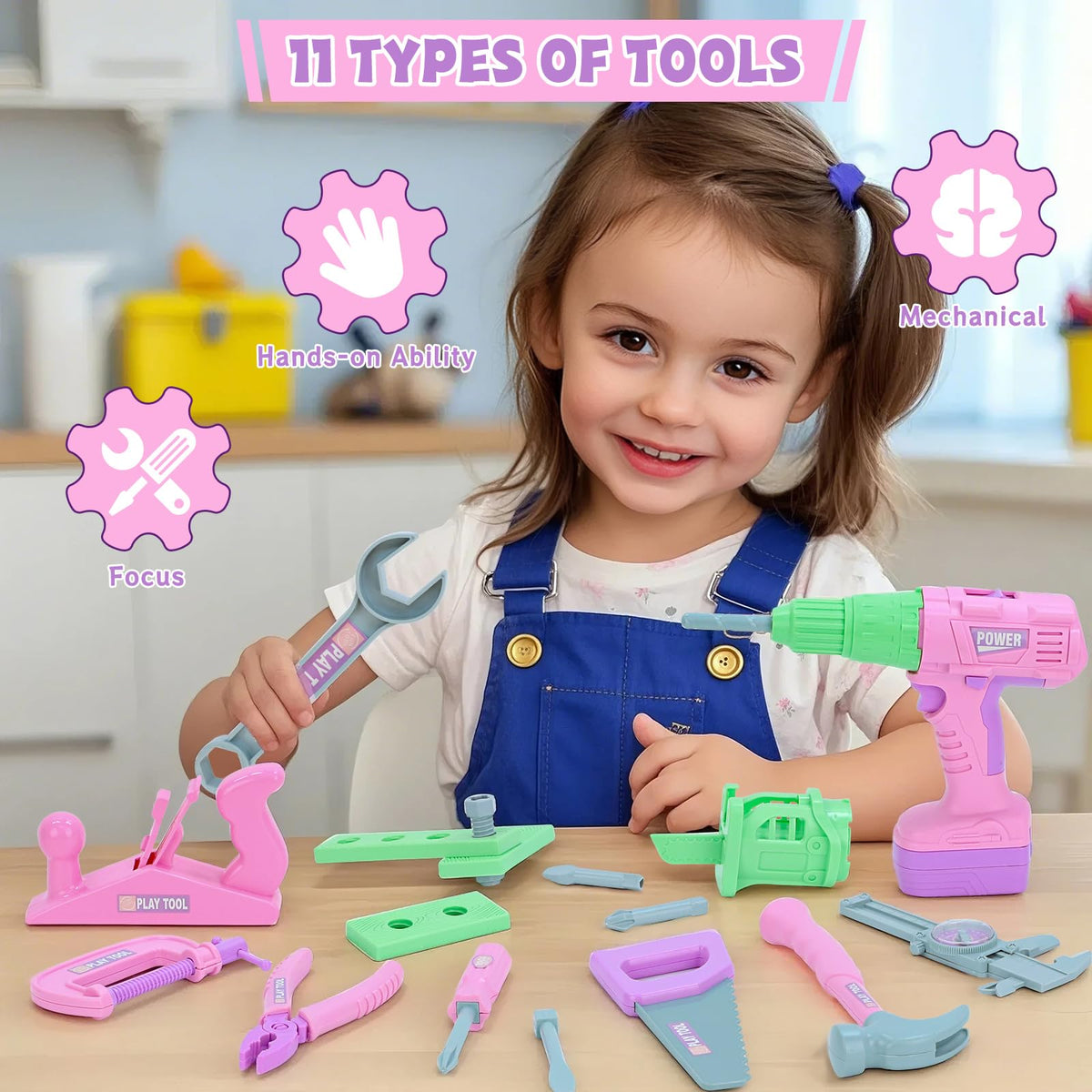 Magic4U pliers support kid-friendly assembly during DIY pretend projects.