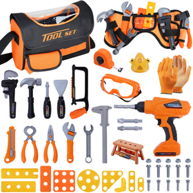 Magic4U kids tool bag keeps tools organized for pretend play.