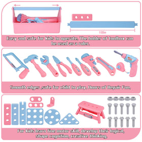 Magic4U kids tool belt with gloves and goggles fits kids comfortably.