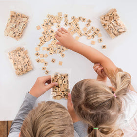 Magicfly wooden letters aiding early learning and parent-child bonding