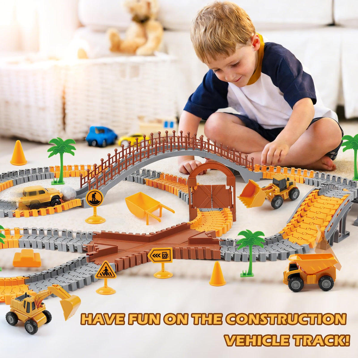 MagicKidz playset layout with accessories for themed engineering adventures.
