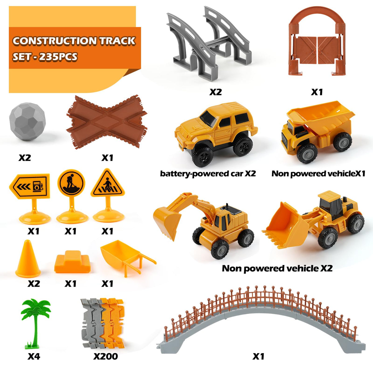 MagicKidz race car on looping track for fast, engaging play.