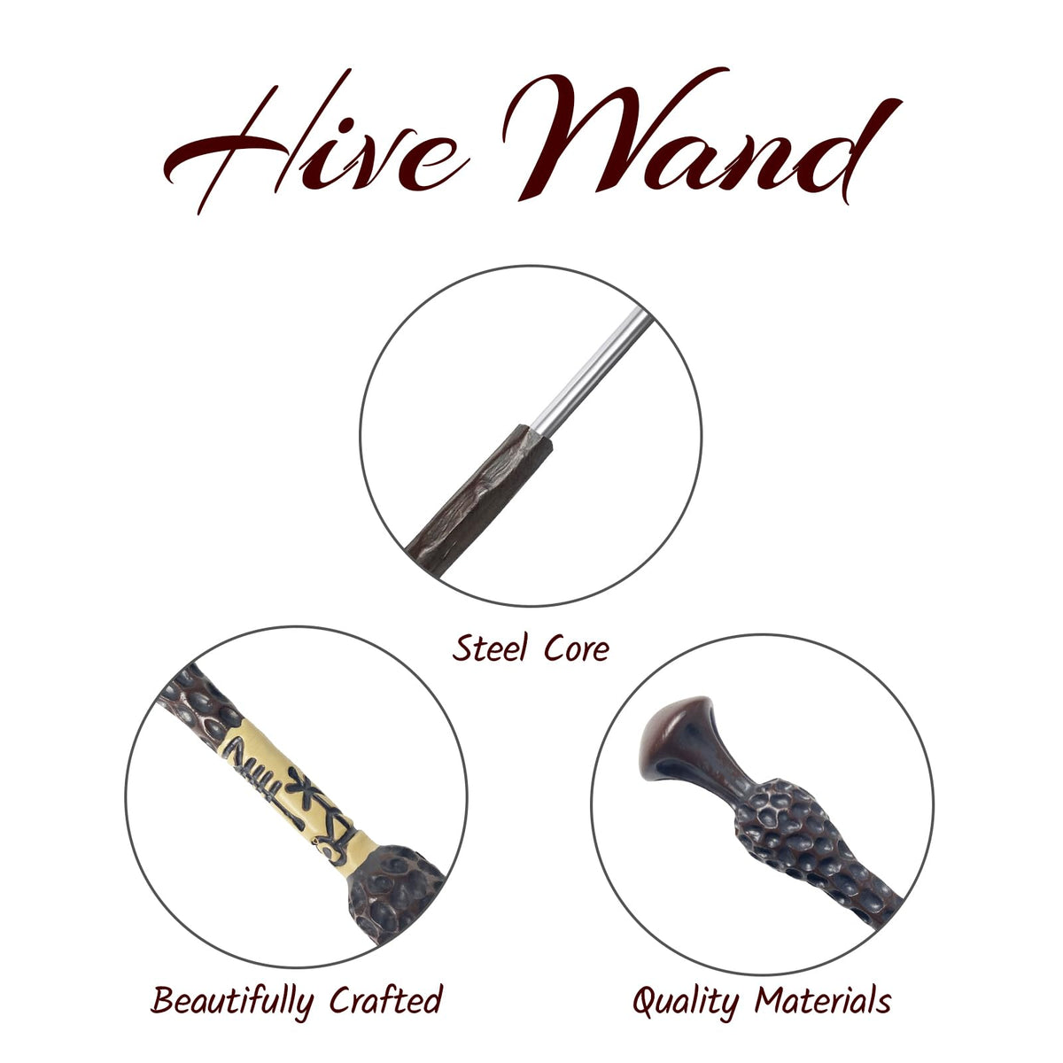 MagicRanger Wizard Wand resin finish captures fine textures for authentic sorcery visuals