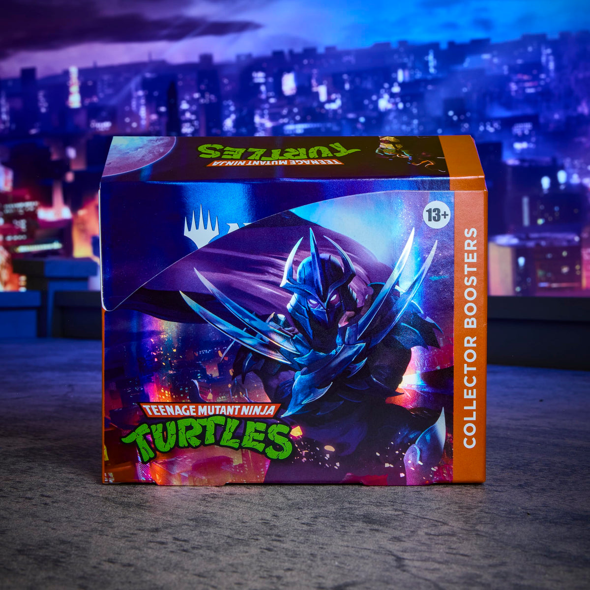 Magic: The Gathering TMNT full-art land image highlights immersive battlefield visuals.