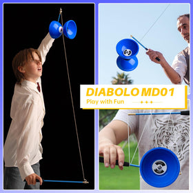 MAGICYOYO anodised aluminium hand sticks with polished shafts for secure grip