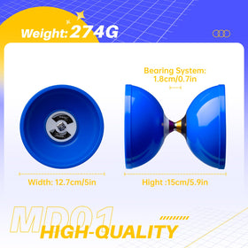 MAGICYOYO cushioned carbon sticks included for stable control