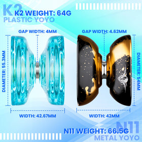 MAGICYOYO crystal K2 and alloy N11 offer satisfying spins and maneuvers.