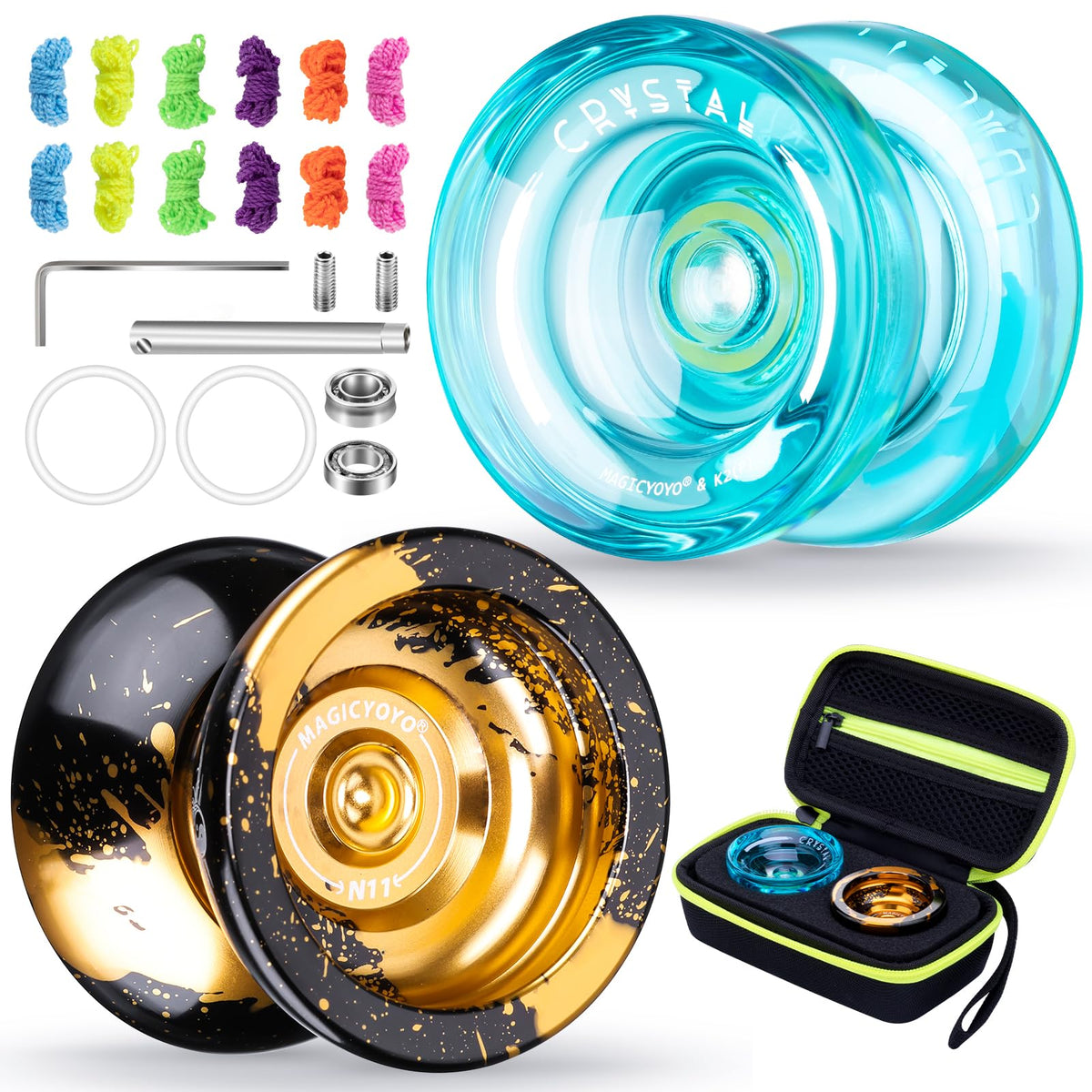 MAGICYOYO N11 unresponsive alloy yoyo for advanced tricks and control.