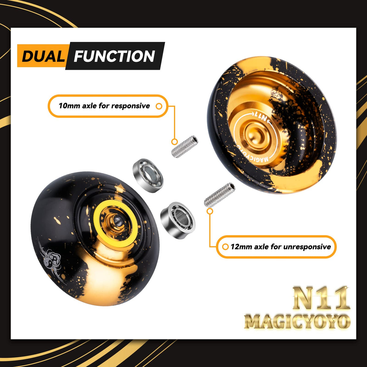 MAGICYOYO N11 bearing configurations demonstrate responsive and unresponsive modes