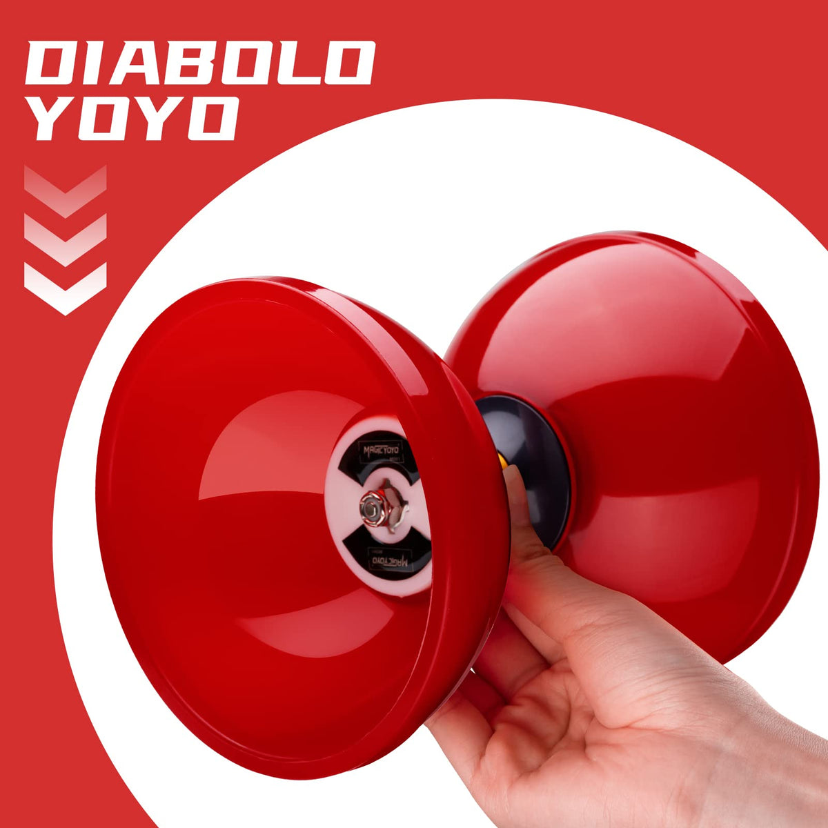 MAGICYOYO Diabolo Pro carbon sticks pair with foam grips.