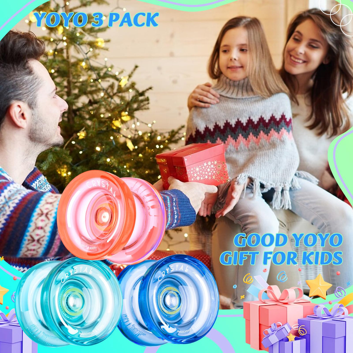 MAGICYOYO K2 Crystal Orange Pack: colorful beginner kit with easy returns