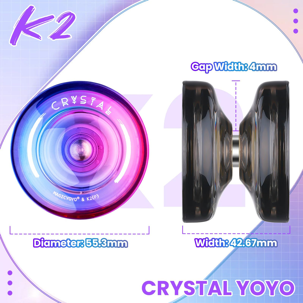 MagicYoYo K2 replacement bearings for quick tuning and spins