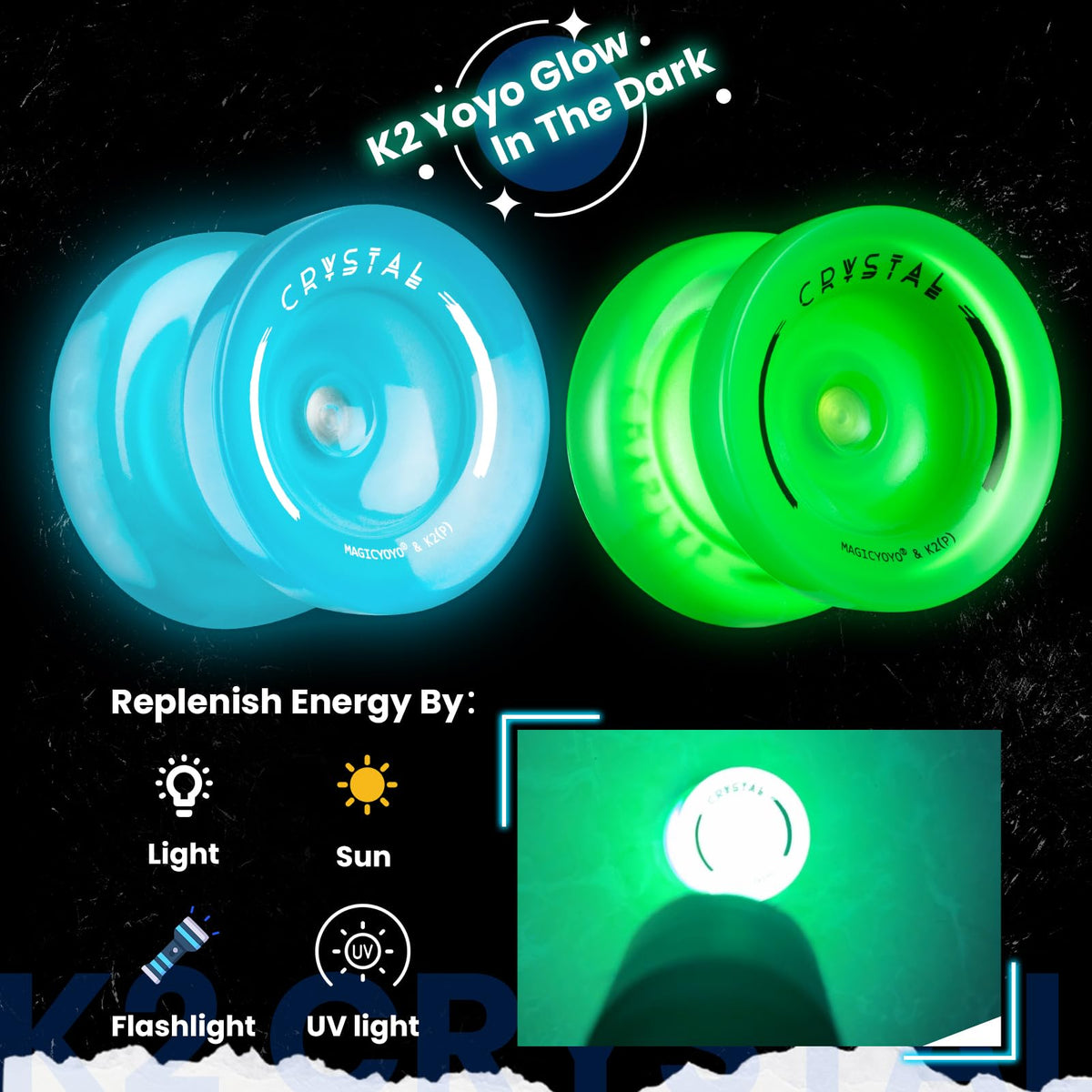 MAGICYOYO K2 Unresponsive Bearing Set for advanced tricks and smooth spins.