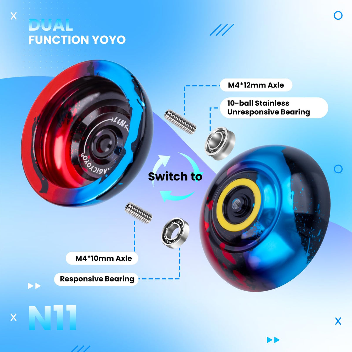 MagicYoYo N11 bearing oil maintenance keeps the yoyo spinning smoothly