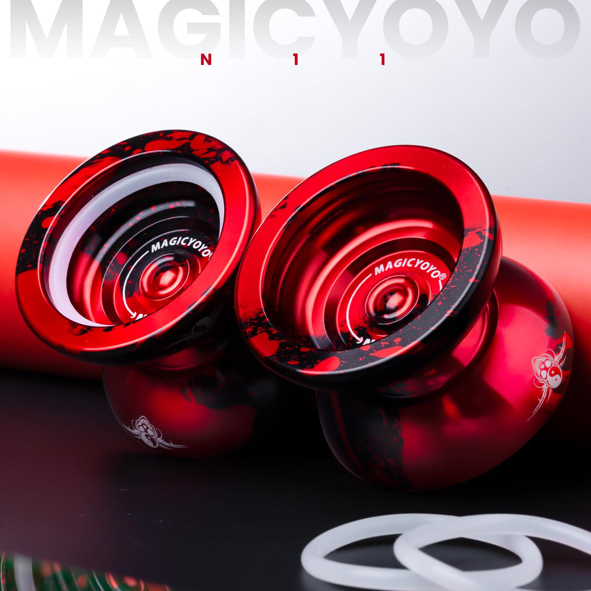 MAGICYOYO N11 bow-shaped aluminum body offers stylish control during complex tricks.