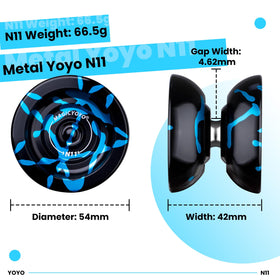 MAGICYOYO N11 stylish black and blue gift-ready design.