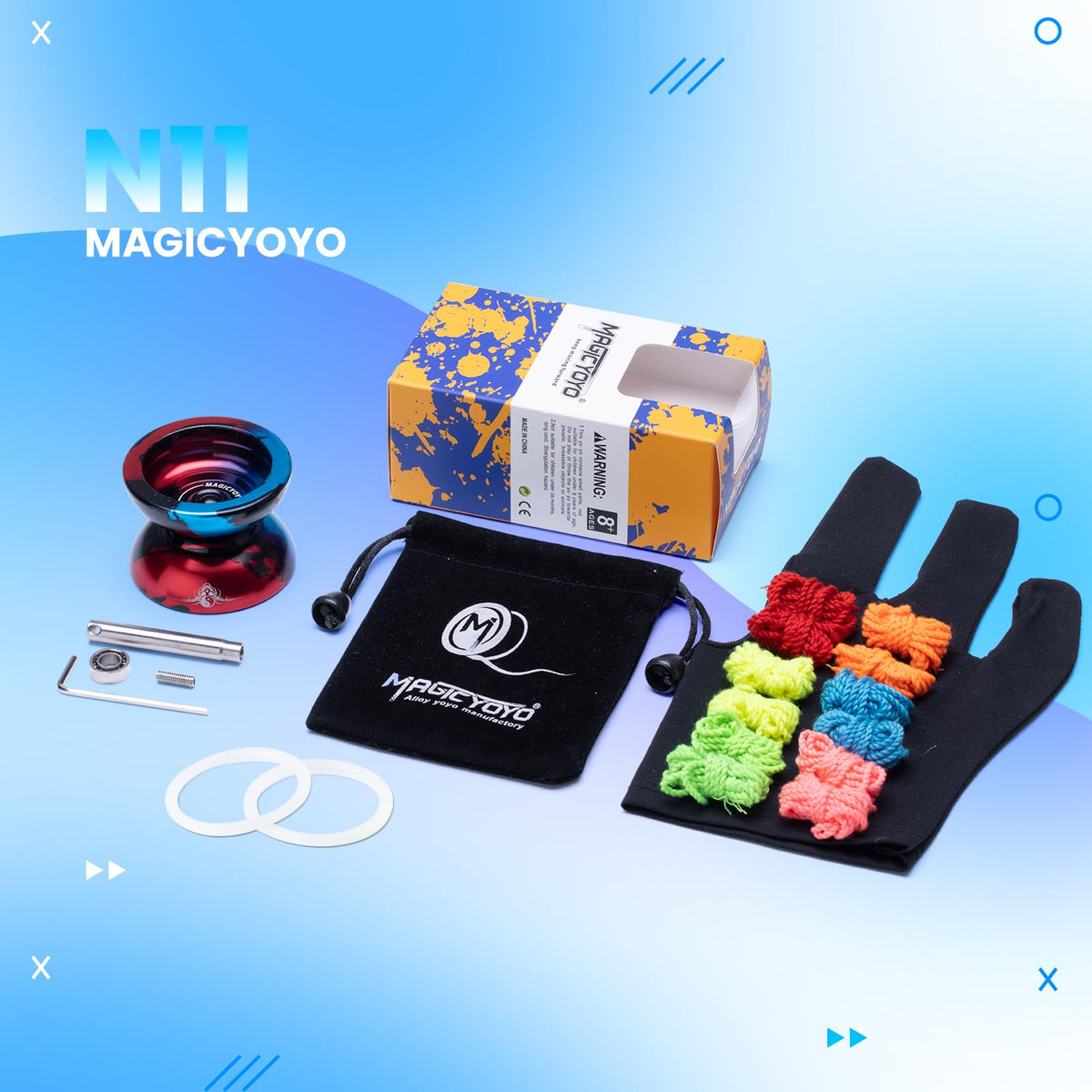 MagicYoYo N11 includes glove and bag for on-the-go practice
