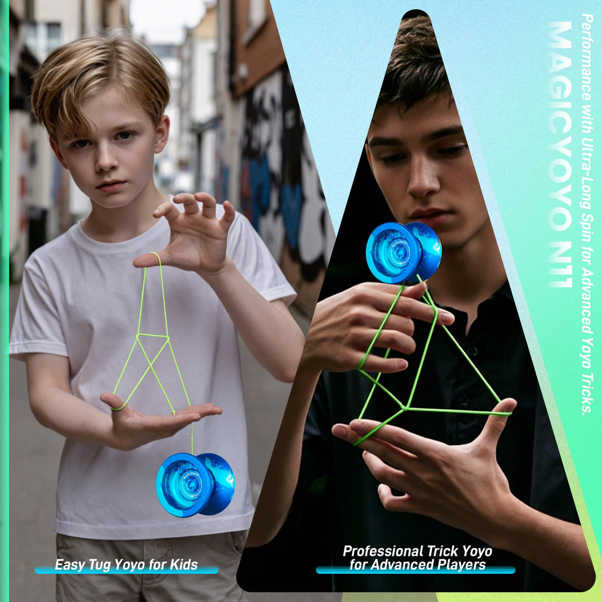 MAGICYOYO N11 Pro U-shape design showing sleek profile for grip and style.