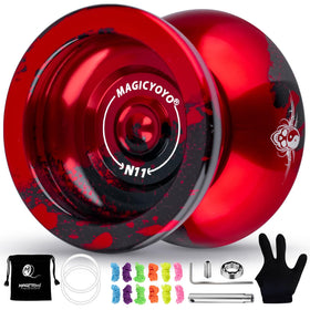 MAGICYOYO N11 unresponsive yoyo with concave bearing enables advanced trick execution.