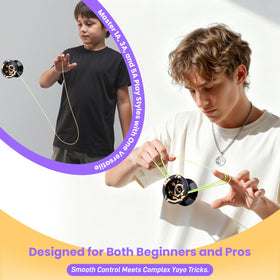 MAGICYOYO N11 includes two rubber weight rings for speed and stability.