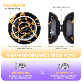 MAGICYOYO N11 includes twelve strings for quick setup and variety.
