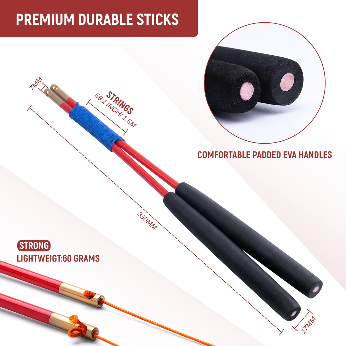 MAGICYOYO Pro extra 60-inch strings for easy replacements