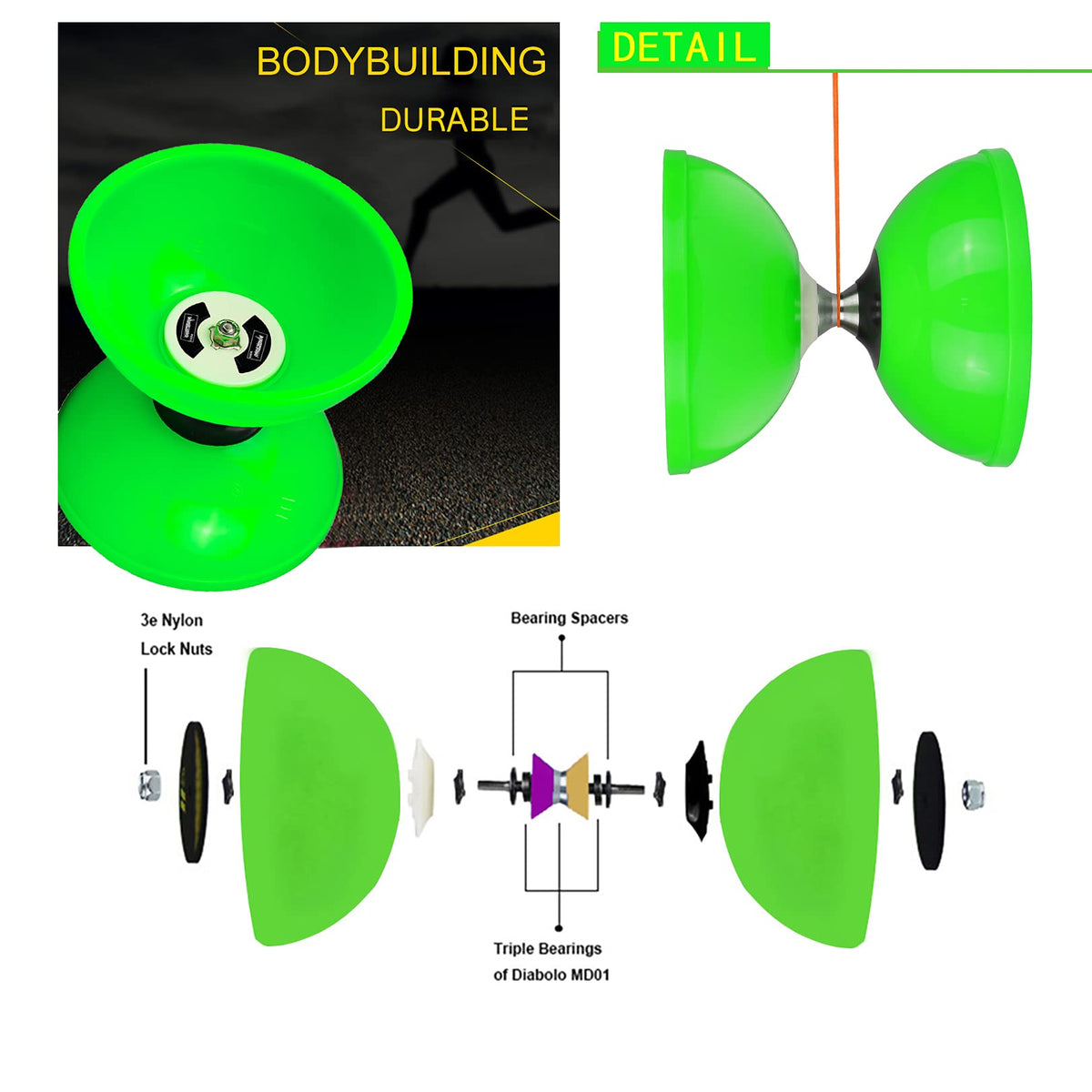 MAGICYOYO Pro net carrying bag keeps diabolo gear organized