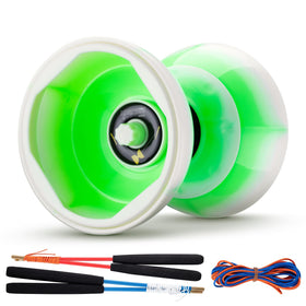 MAGICYOYO Pro blue triple-bearing diabolo with 5-inch cups for long spins