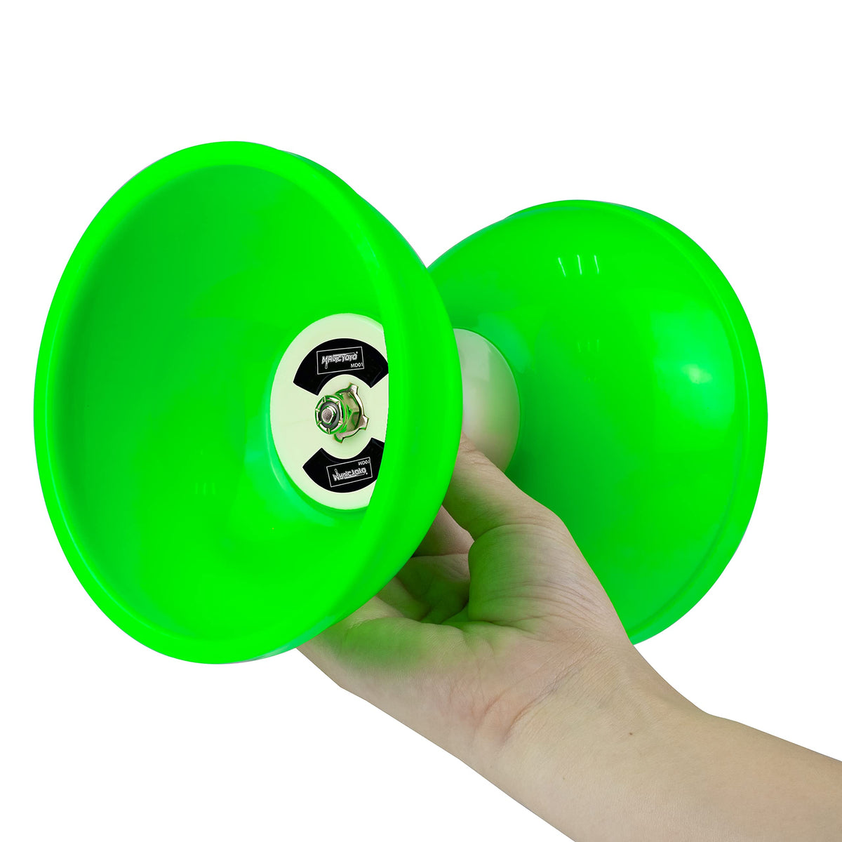 MAGICYOYO Pro triple-bearing diabolo showing extended spin potential