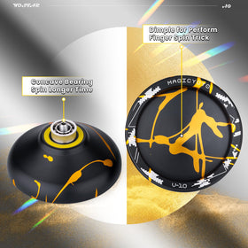 MAGICYOYO V10 aluminum body offers durability for daily practice