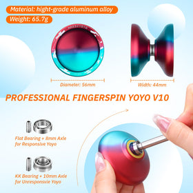 MAGICYOYO V10 gift set with case, glove, and strings for complete practice