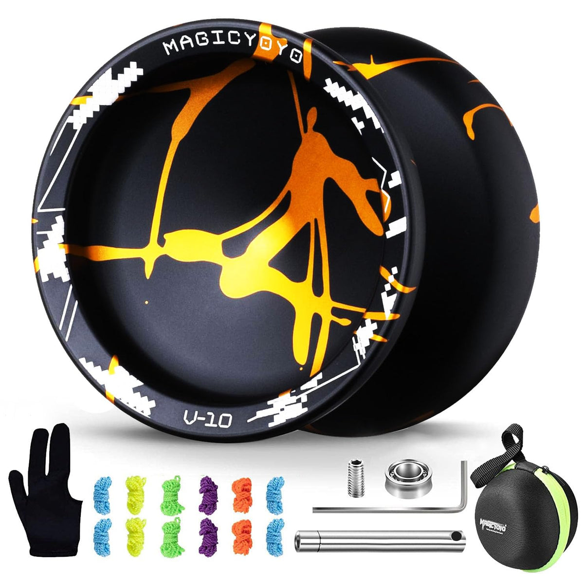 MAGICYOYO V10 finger-spin design enables smooth, rapid spins for tricks