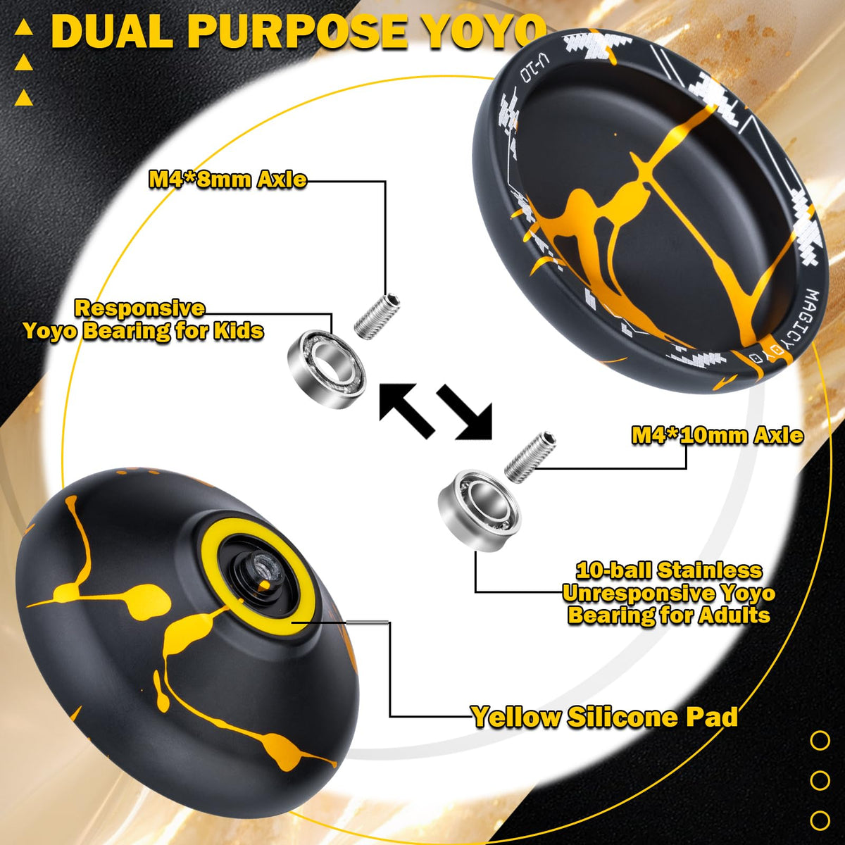 MAGICYOYO V10 unresponsive bearing supports advanced tricks and transitions