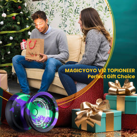MAGICYOYO V12 kit image displays strings, bearings, tool and axle puller for maintenance.