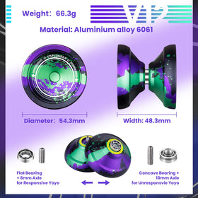 MAGICYOYO V12 sturdy metal yoyo built to withstand daily play for all ages.